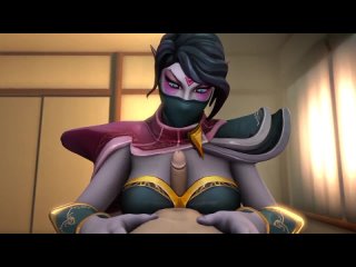 lanaya (templar assassin) - tittyfuck; paizuri; 3d sex porno hentai; (by @skeletron27) [dota 2]