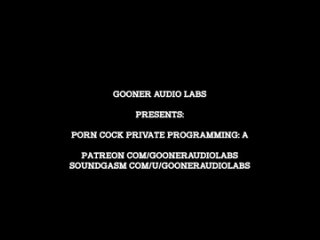 gooneraudiolabs - private cock programming a